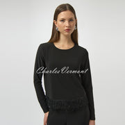 Joseph Ribkoff Top With Fringe Hem - Style 254148