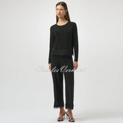 Joseph Ribkoff Culotte Trouser With Fringe Hem - Style 254147