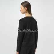 Joseph Ribkoff Top With Fringe Hem - Style 254148