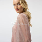 Joseph Ribkoff Metallic Pleated Top - Style 254163