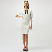 Joseph Ribkoff Dress With Bow Detail - Style 254177