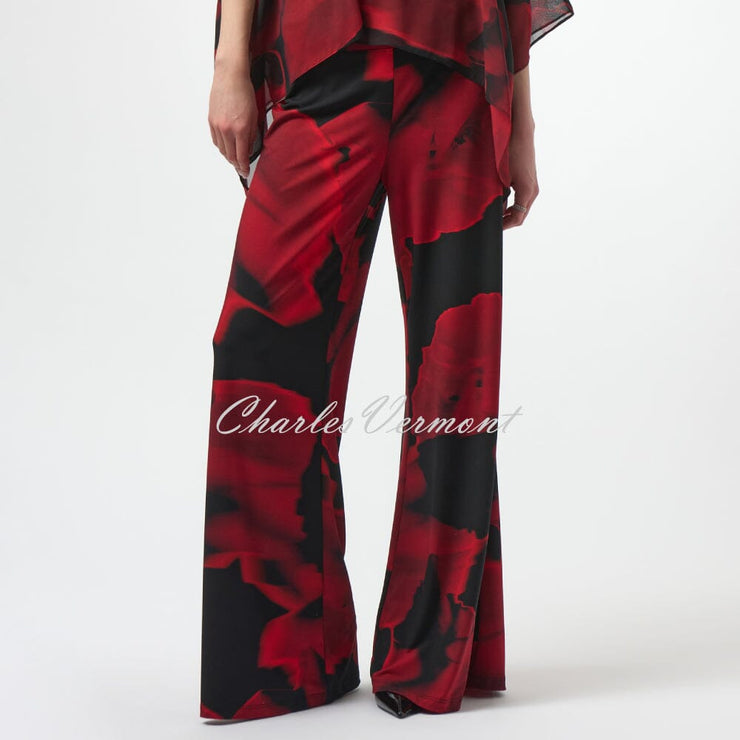 Joseph Ribkoff Abstract Print Wide Leg Trouser - Style 254198
