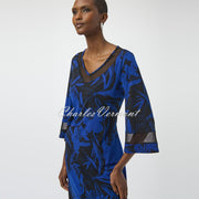 Joseph Ribkoff Mesh Floral Print Dress - Style 254208
