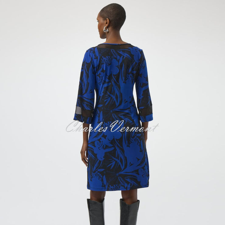 Joseph Ribkoff Mesh Floral Print Dress - Style 254208