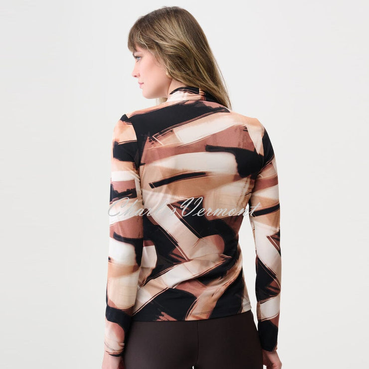 Joseph Ribkoff Abstract Print Wrap Top - Style 254218