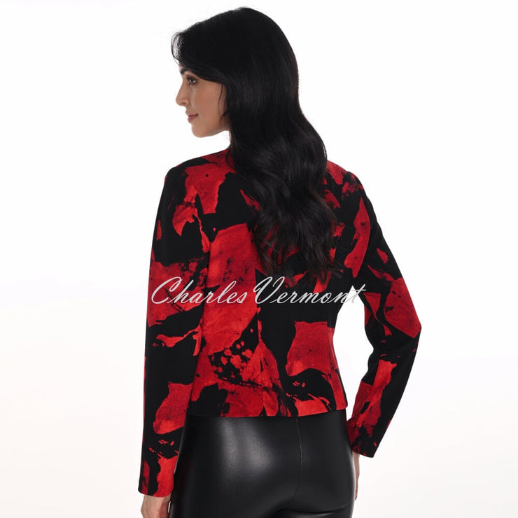 Frank Lyman Jacket With Faux Leather Trim Detailing - Style 254278