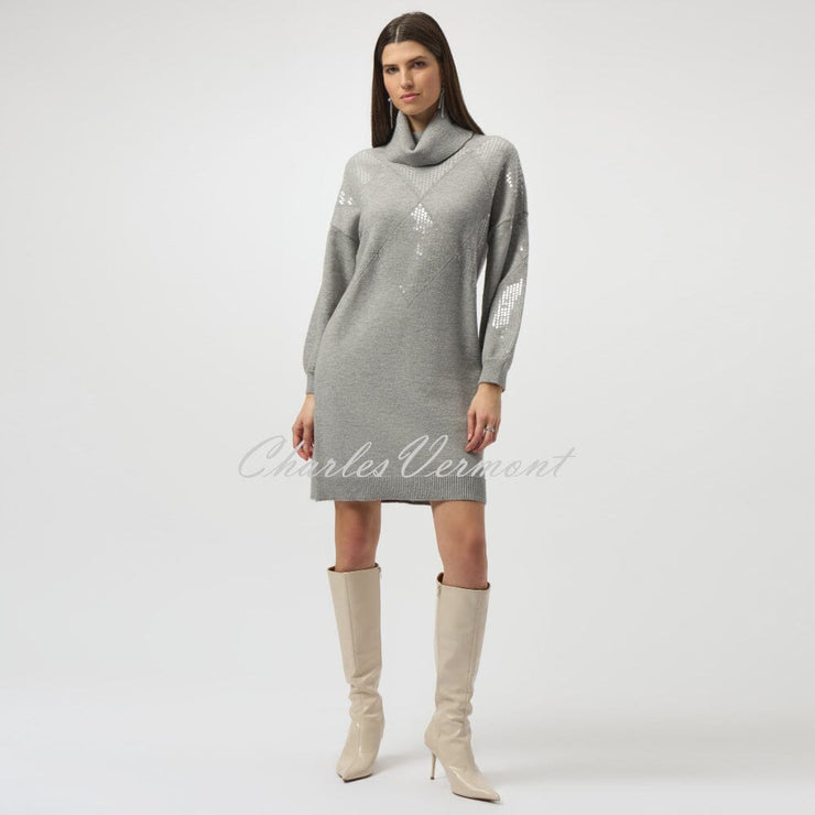 Joseph Ribkoff Sweater Dress With Sequin Detail - Style 254931