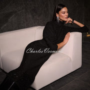Joseph Ribkoff Sequinned Turtleneck Dress - Style 254932