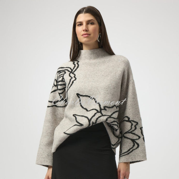 Joseph Ribkoff Floral Print Sweater - Style 254943