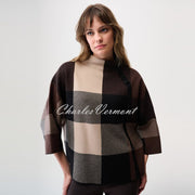 Joseph Ribkoff Plaid Print Sweater - Style 254976