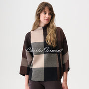Joseph Ribkoff Plaid Print Sweater - Style 254976