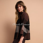 Joseph Ribkoff Plaid Print Sweater - Style 254976
