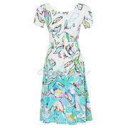 Dolcezza 'Half Moon Morning' Square Neck Dress - Style 25615