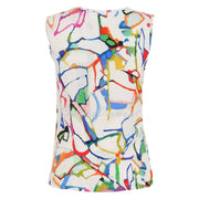Dolcezza 'Fighting The Wind' Seersucker Sleeveless Top - Style 25640