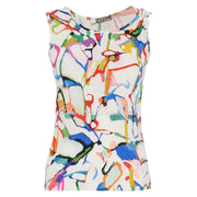Dolcezza 'Fighting The Wind' Seersucker Sleeveless Top - Style 25640