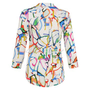 Dolcezza 'Fighting The Wind' Seersucker Blouse - Style 25644