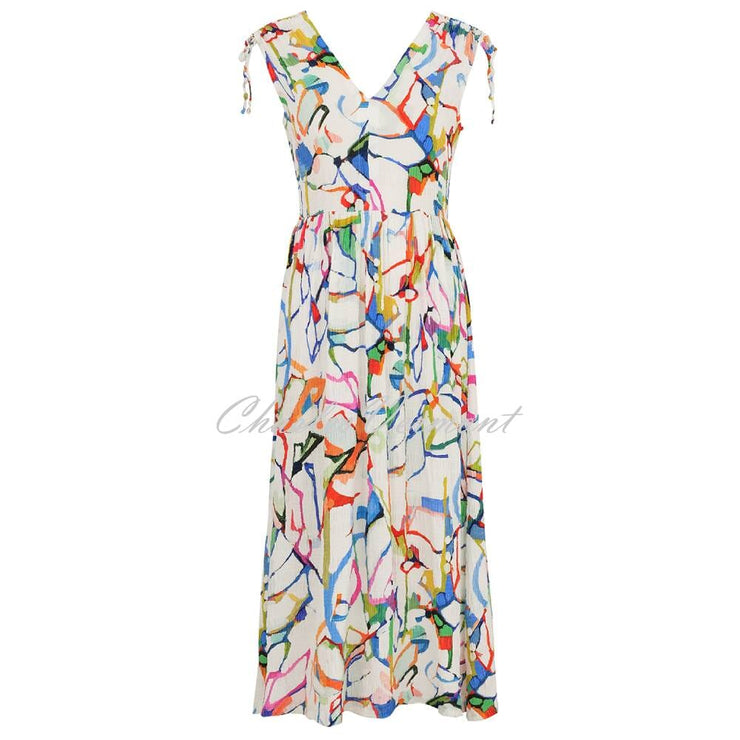 Dolcezza 'Fighting The Wind' Seersucker Sleeveless Dress - Style 25646