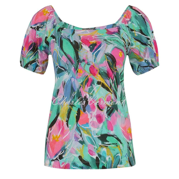 Dolcezza 'Pure Joy' Top With Puff Sleeves - Style 25662