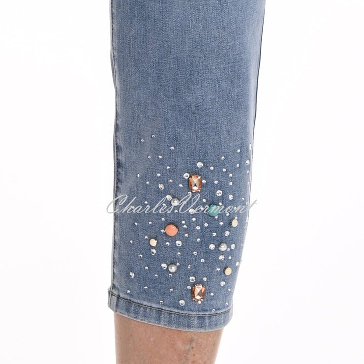 Frank Lyman Embellished Capri Jean - Style 256823U