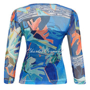 Dolcezza 'Palmetto Series' V-Neck Mesh Top - Style 25690