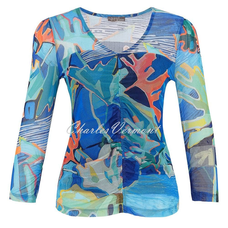 Dolcezza 'Palmetto Series' V-Neck Mesh Top - Style 25690