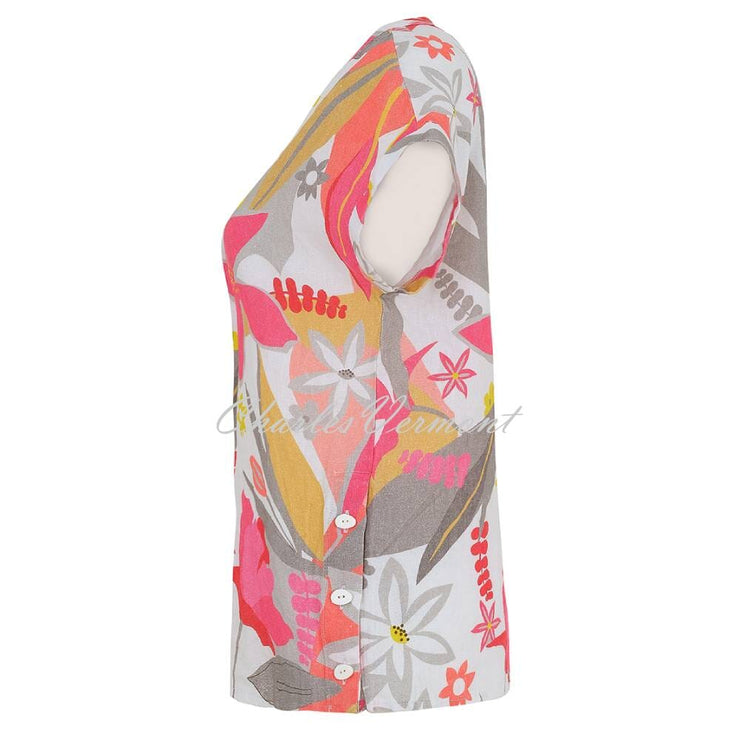 Dolcezza 'A Smell Of Gardenia' Linen Top - Style 25700