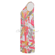 Dolcezza 'A Smell Of Gardenia' Sleeveless Linen Dress - Style 25702