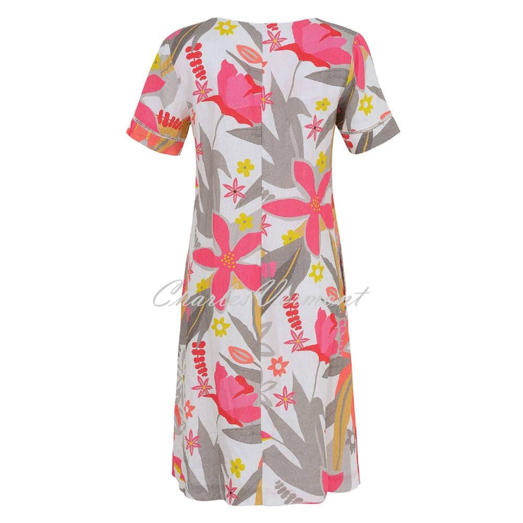 Dolcezza 'A Smell Of Gardenia' Linen Dress - Style 25703