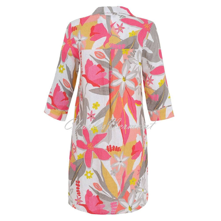 Dolcezza 'A Smell Of Gardenia' Linen Dress - Style 25704