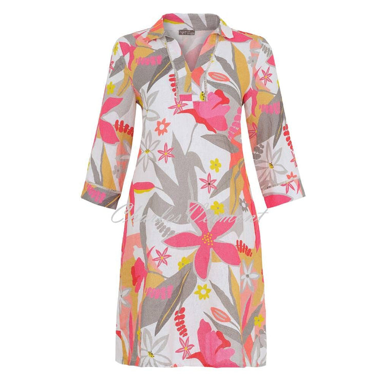 Dolcezza 'A Smell Of Gardenia' Linen Dress - Style 25704