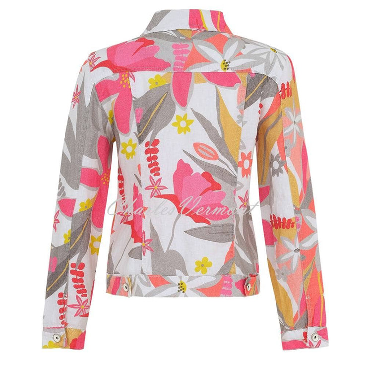 Dolcezza 'A Smell Of Gardenia' Linen Jacket - Style 25705