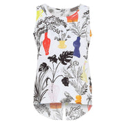 Dolcezza 'Summer Bouquet' Sleeveless Linen Top - Style 25710