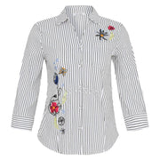Dolcezza 'Summer Bouquet' Blouse With Floral Embroidery - Style 25713