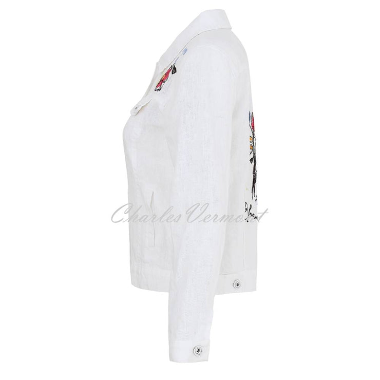 Dolcezza 'Summer Bouquet' Linen Jacket - Style 25714