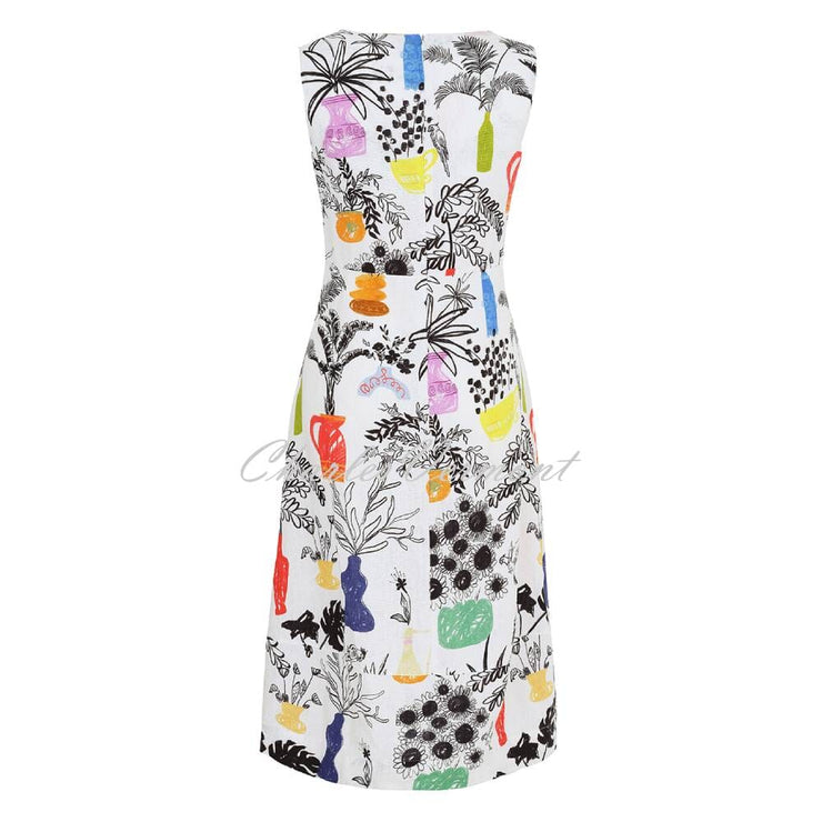 Dolcezza 'Summer Bouquet' Sleeveless Linen Dress - Style 25715