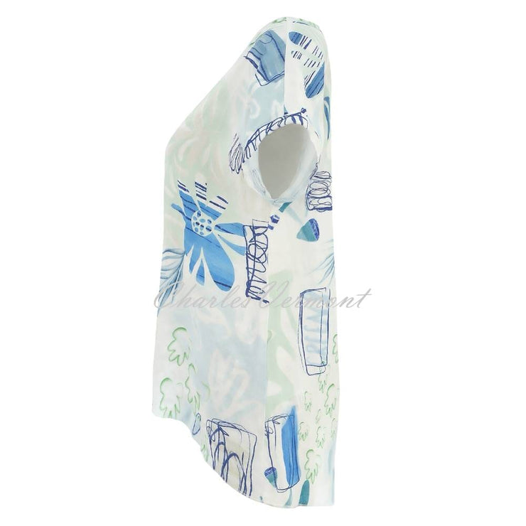 Dolcezza 'City Garden' Linen Top - Style 25771