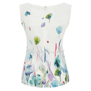 Dolcezza 'Misty Blossom' Sleeveless Linen Top - Style 25780