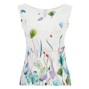 Dolcezza 'Misty Blossom' Sleeveless Linen Top - Style 25780