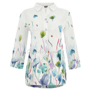 Dolcezza 'Misty Blossom' Linen Blouse - Style 25781