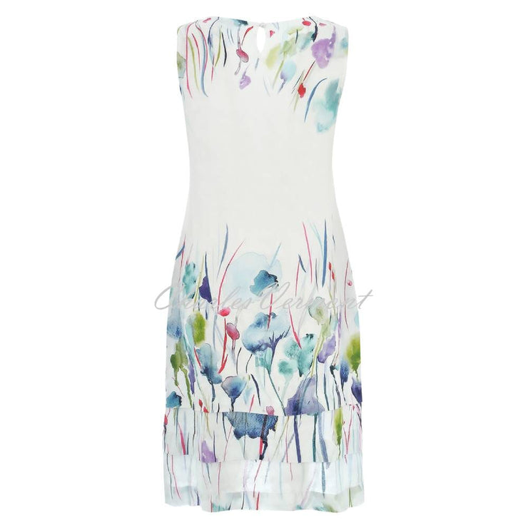 Dolcezza 'Misty Blossom' Sleeveless Linen Dress - Style 25782