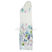 Dolcezza 'Misty Blossom' Sleeveless Linen Dress - Style 25782