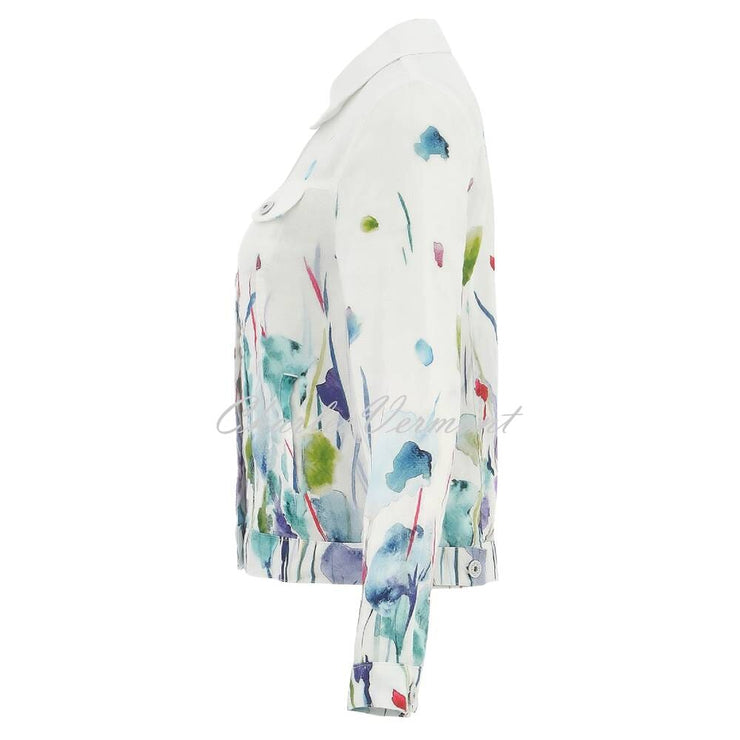 Dolcezza 'Misty Blossom' Linen Jacket - Style 25784