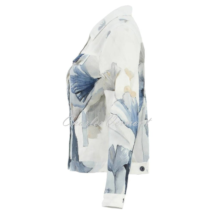 Dolcezza 'Indigo Melody' Linen Jacket - Style 25791