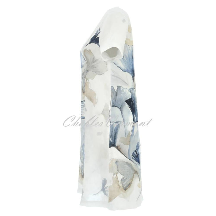 Dolcezza 'Indigo Melody' Linen Dress - Style 25793