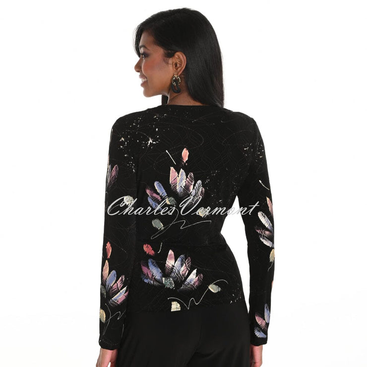 Frank Lyman Patterned Wrap Top - Style 259165