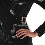 Frank Lyman Patterned Wrap Top - Style 259165