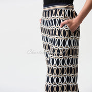 Joseph Ribkoff Geometric Print Wide Leg Trouser - Style 261058
