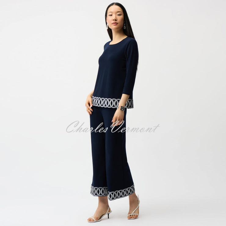Joseph Ribkoff Top With Embroidered Hem - Style 261069