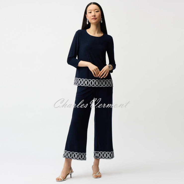 Joseph Ribkoff Top With Embroidered Hem - Style 261069