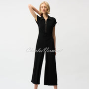 Joseph Ribkoff Culotte Jumpsuit With Zip Neckline - Style 261255